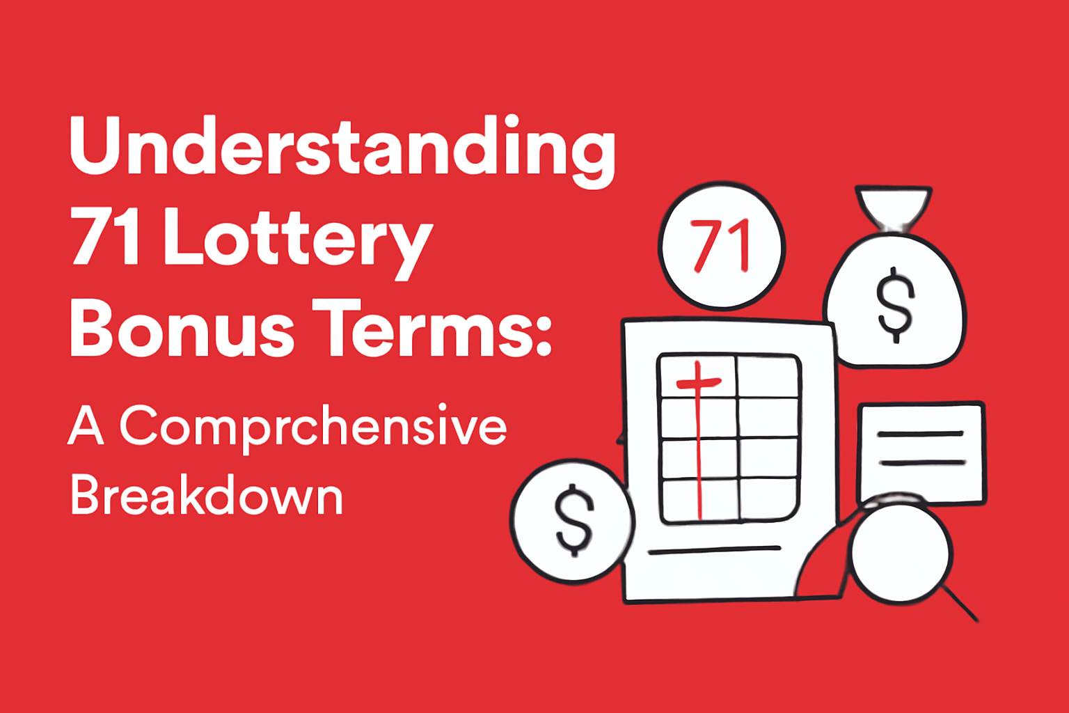 Informational scene depicting the account creation process for 71 Lottery