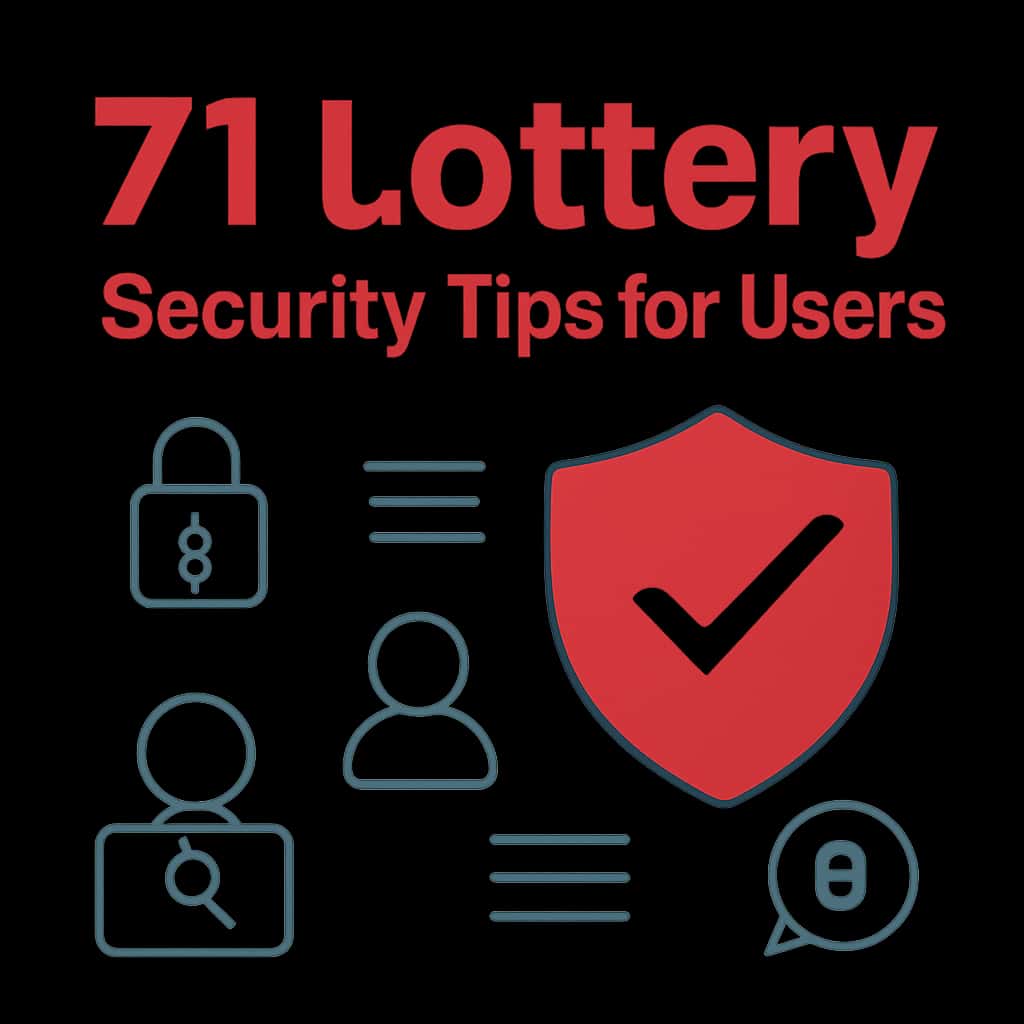 An illustration of key security practices for users of the 71 Lottery.