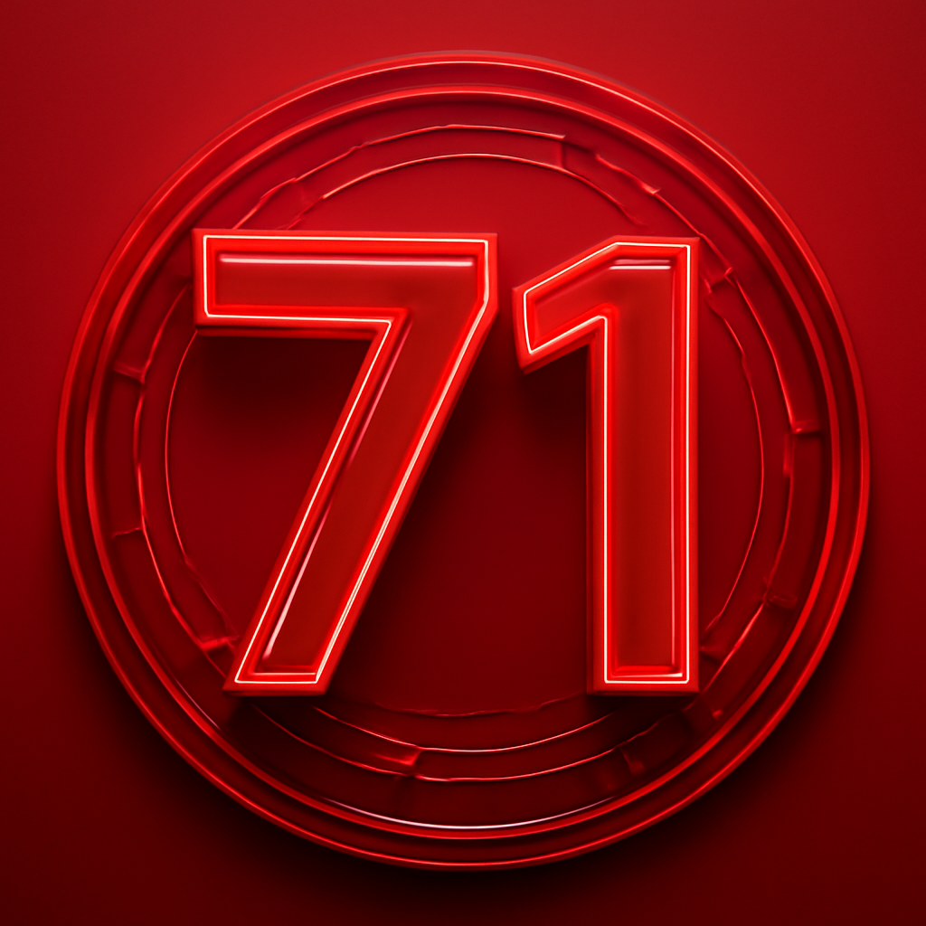 Badge representing guidance on accessing the 71 Lottery safely.