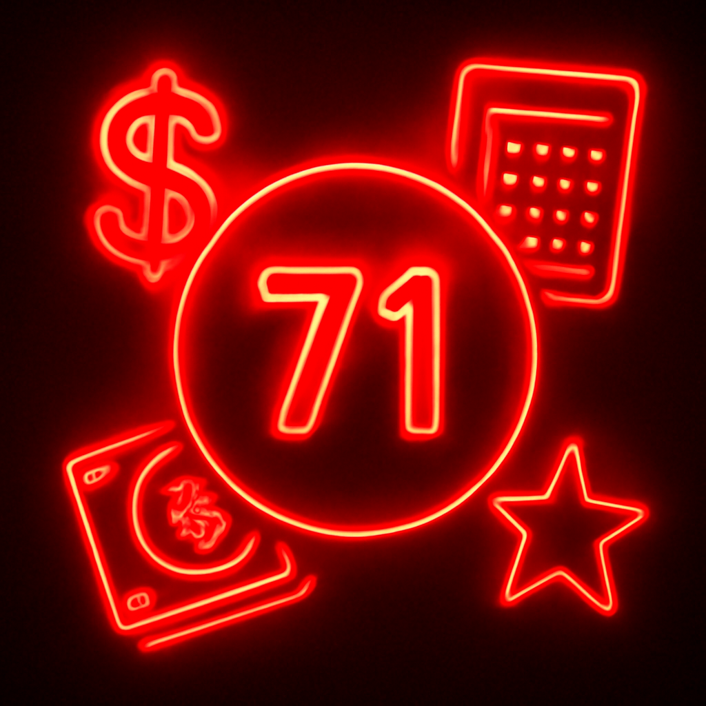 An icon symbolizing the guide to 71 Lottery features.