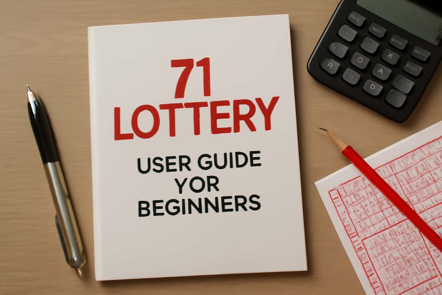 An informative scene depicting the 71 Lottery User Guide for Beginners