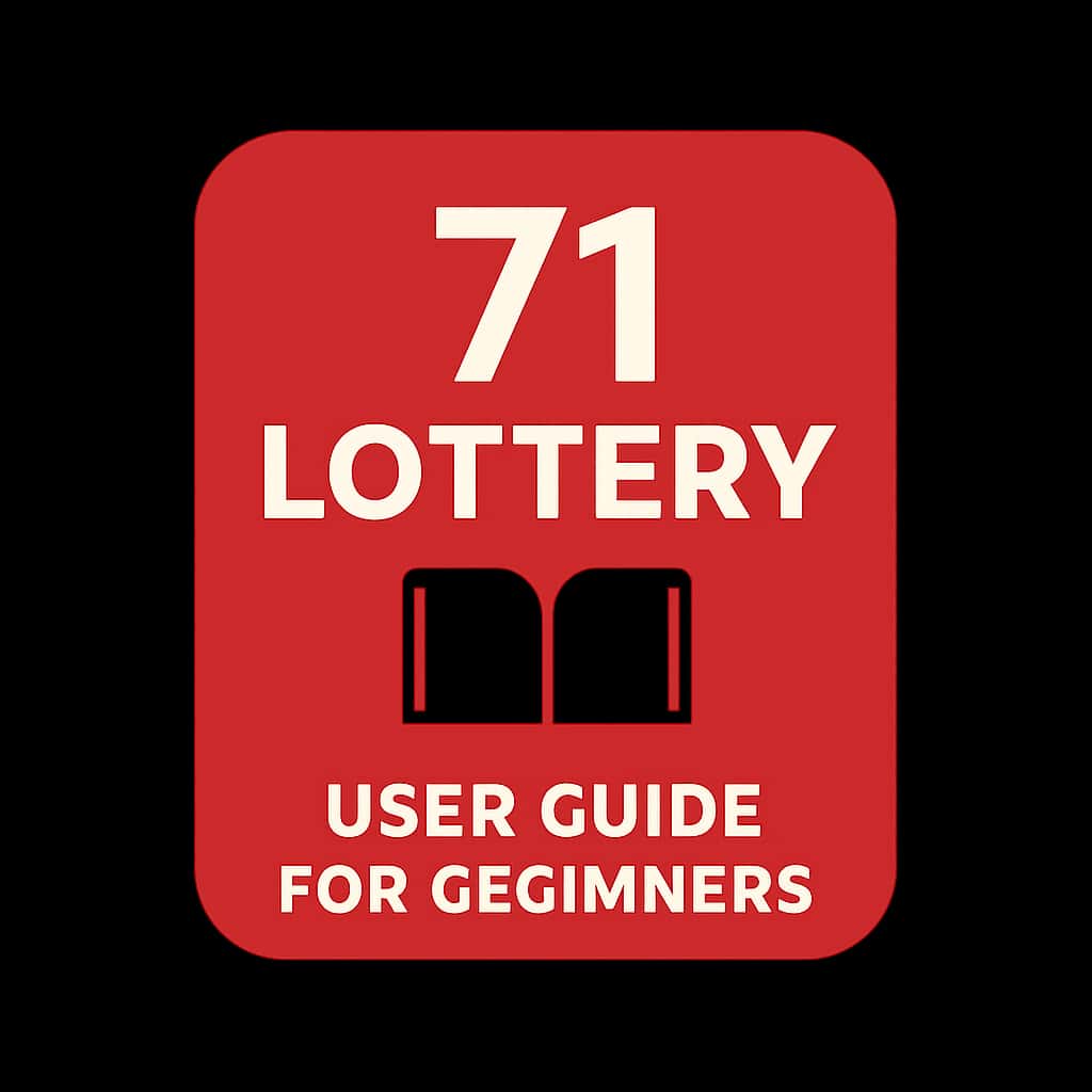 A badge representing the 71 Lottery User Guide for Beginners