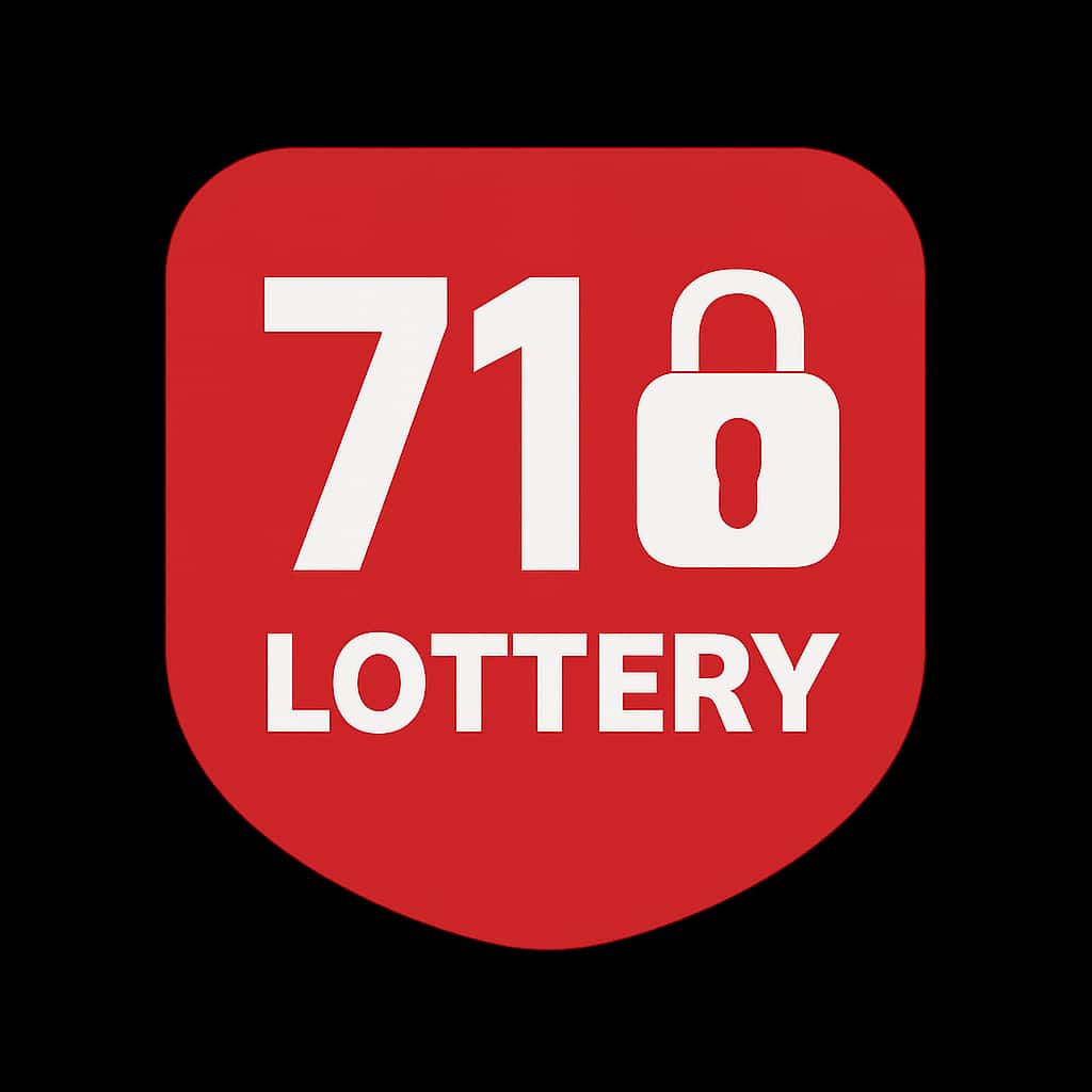 A professional badge illustrating the concept of 71 Lottery security.