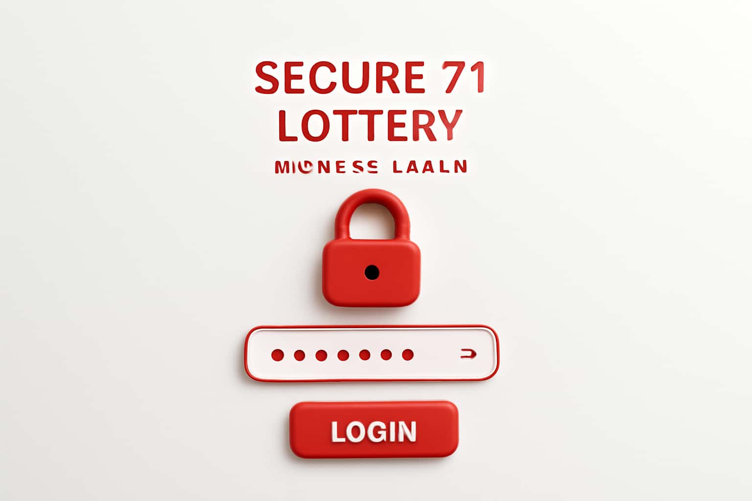 Secure 71 Lottery Member Login Interface