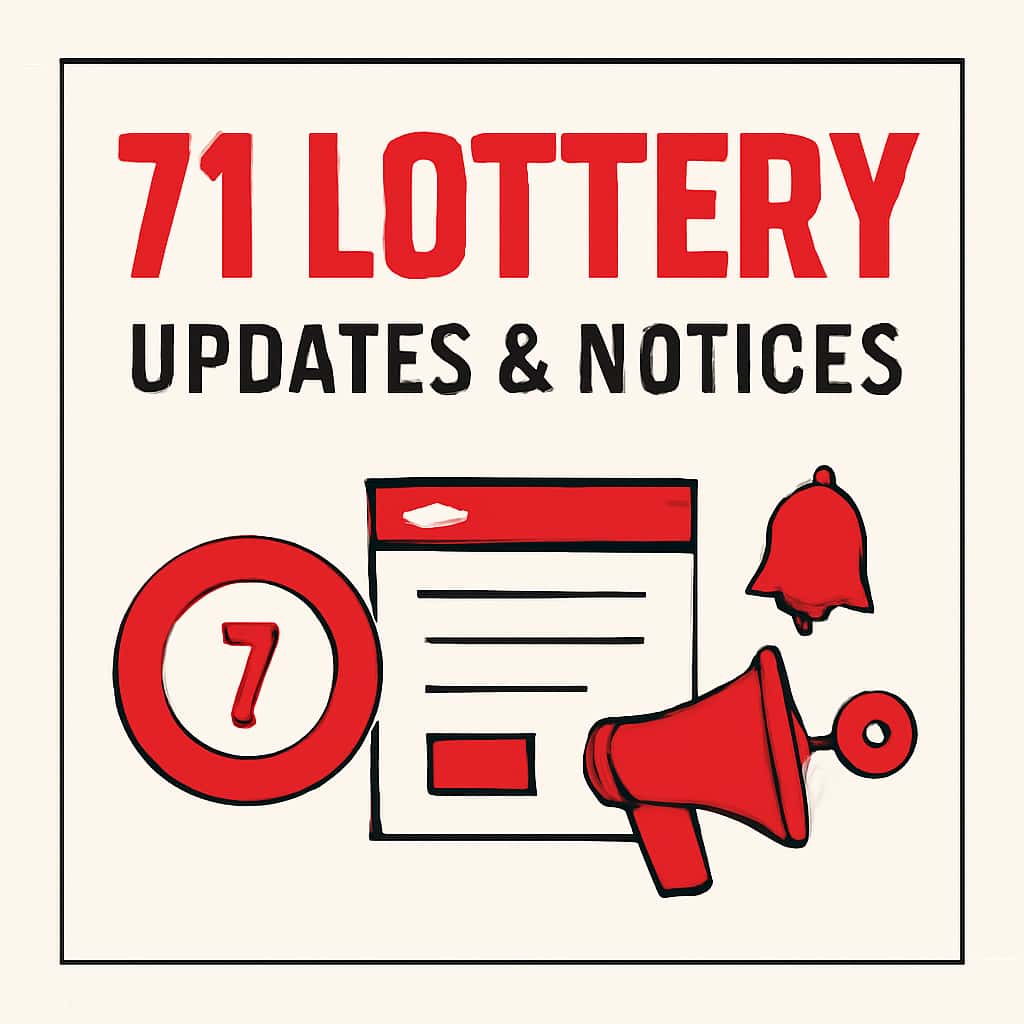 An educational illustration related to 71 Lottery Updates and Notices.