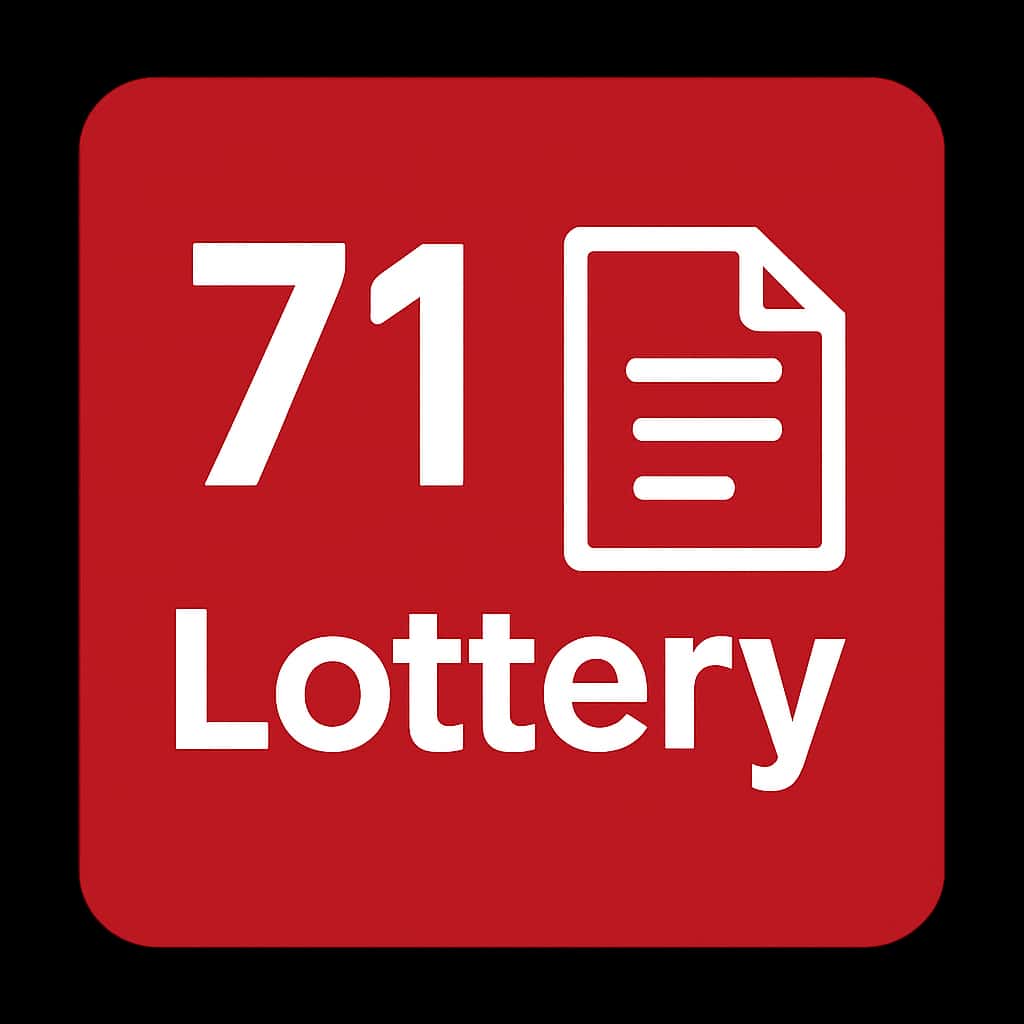 An icon representing 71 Lottery Updates and Notices.